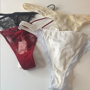 Free People / Urban Outfitters Assortment of Thong Panties 4 Pairs Size Large 7